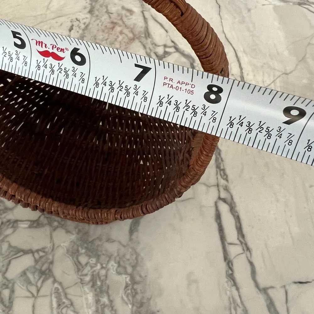 Vintage Round Chicken Woven Basket